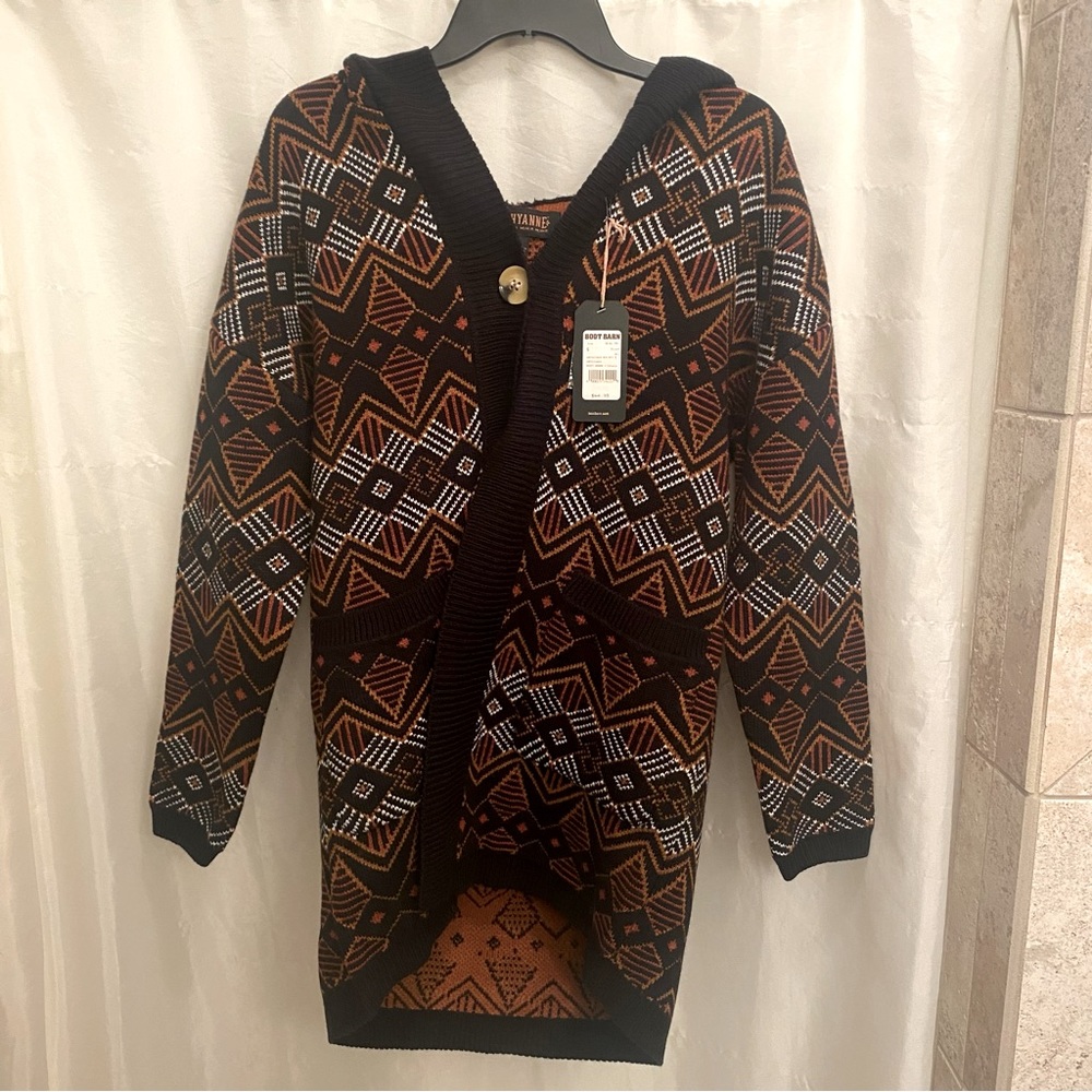 S Aztec Cardigan NWT